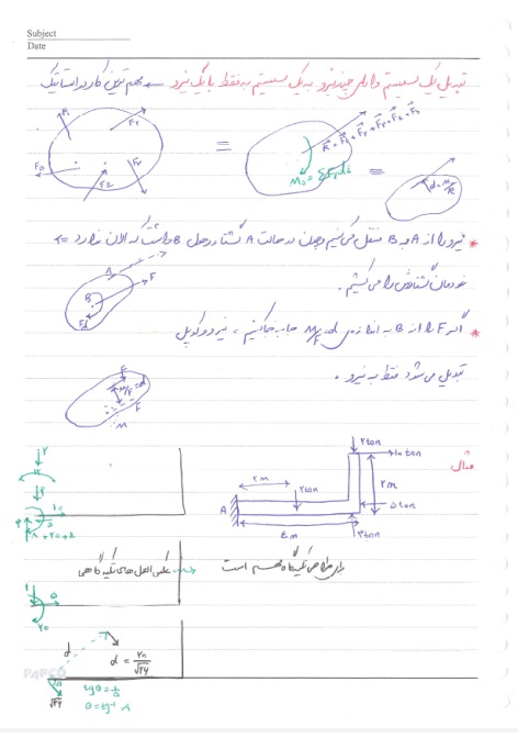 بهترین جزوه استاتیک